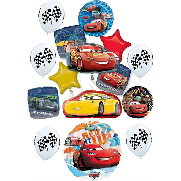 Disney Cars Party Supplies Ultimate Birthday Balloon Bouquet Decorations