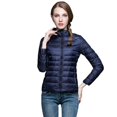 thumbnail image 5 of Chaqueta corta de talla grande para mujer, chaqueta ajustada con cuello levantado, moda de invierno, 5 of 5