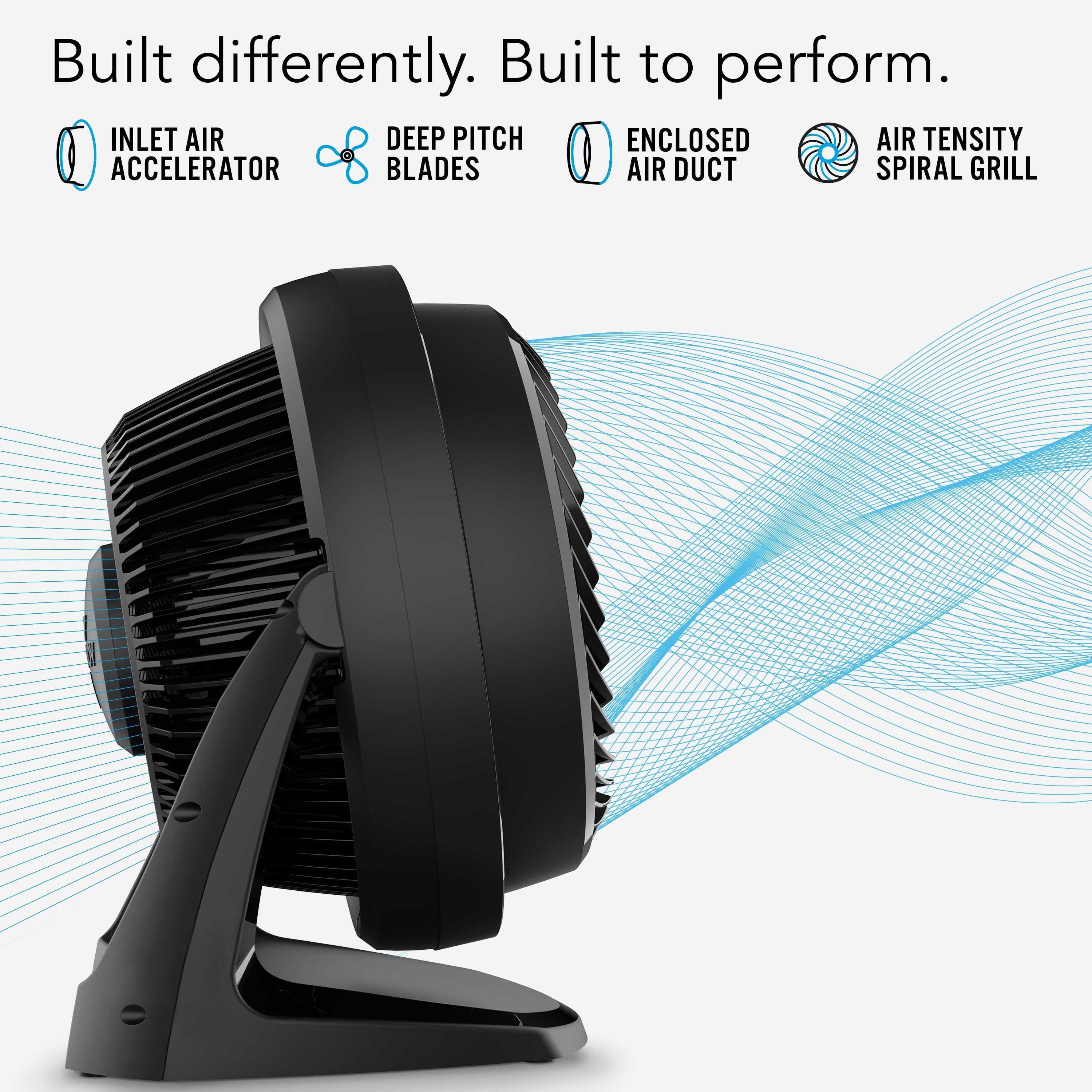 Vornado 62 Whole Room Air Circulator, 3-Speed, Floor Fan for Bedroom, Office, Home, Quiet Cooling, Black
