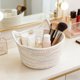thumbnail image 4 of Rope Storage Basket With Cats Ear Handles Decorative Desktop Organizer For Keys Cosmetics And Sundries, 4 of 6