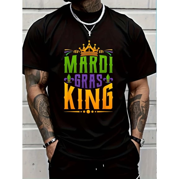 100% Cotton Men Carnival Costume Gift Mardi Gras T-Shirt Graphic T-shirts for men and women