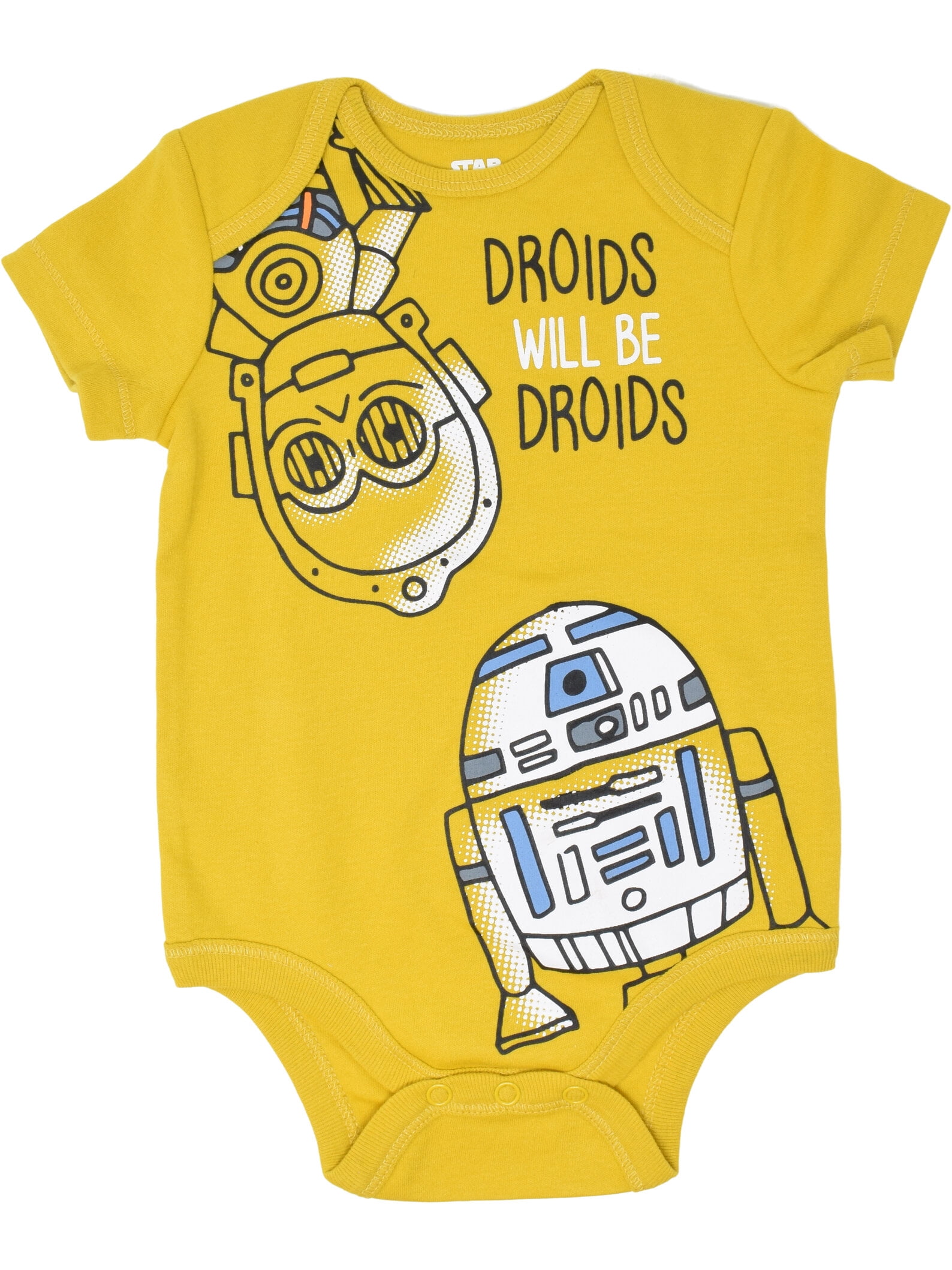 Star Wars Baby Boys' 5-Pack Short Sleeve Bodysuits Star Wars Yellow Red