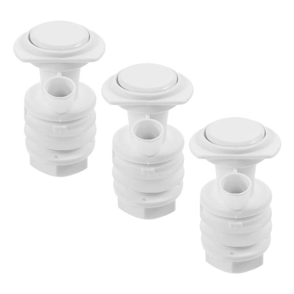 MERRYHAPY White Plastic Water Spout for Water Jug, 3-Pack Replacement Faucet for Bottled Water Dispenser