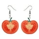 thumbnail image 1 of 1 par de aretes creativos con forma de fruta, colgantes de moda para orejas, joyería delicada para mujeres, rojo (tomate), 1 of 5