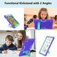thumbnail image 6 of Samsung Galaxy Tab A8 2022 Case with Kickstand, Dteck Heavy Hybrid Shockproof Rugged Cover for Samsung Galaxy Tab A8 10.5 inch SM-X200/X205/X207, Purple, 6 of 8