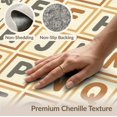 thumbnail image 6 of ODIKA 6'x9' Washable Area Rug Alphabet Educational Abc Chart Print Featuring Motif Frame Letter for Family Room, Living Mater Bedroom, Non-Slip, Easy Care, 6 of 7
