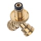 thumbnail image 2 of Adaptador de divisor de propano de Bronce perfecl Conector de 2 Vías para adaptador de gas LP, 2 of 8