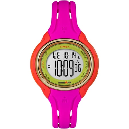 - Women's Ironman Sleek 50 Color Block Full-Size Watch, Pink Silicone Strap