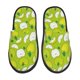 thumbnail image 1 of Balery Green Apple Pantuflas de Casa de Felpa Silenciosas con Diseño Estampado, Zapatillas Cómodas Antideslizantes de Algodón para Interior-Medium, 1 of 8