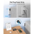 thumbnail image 4 of TROND Flat Plug Power Strip, 3.3ft Wrapped Short Extension Cord with 4 USB(2 USB C), 4 Outlets Small Charging Station, Black, 4 of 7