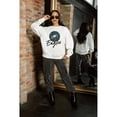 thumbnail image 5 of Women's Gameday Couture  White Philadelphia Eagles Script Logo Oversized Premium Fleece Pullover Sweatshirt, 5 of 7