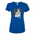 thumbnail image 2 of Border Collie Dog Lover Pet Owner Animal Lover Womens Graphic T-Shirt, Royal, Small, 2 of 4