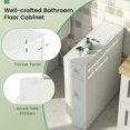 thumbnail image 5 of Yardi Yard White Bathroom Cabinet Space Saver Storage Organizer-White,, 5 of 7