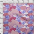 thumbnail image 3 of oneOone Cotton Jersey Pink Fabric Asian Japanese Floral Dress Material Fabric Print Fabric By The Yard 58 Inch Wide, 3 of 5