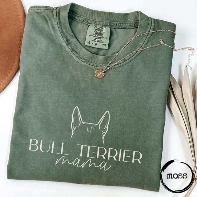 Bull Terrier Mama, Comfort Colors® T-Shirt, Dogs Ears, Bull Terrier Dog Owner, Bull Terrie - As Picture - 2XL