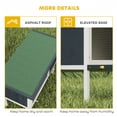 thumbnail image 6 of Wooden Rabbit Hutch, Bunny Cage w/Slide-Out Tray, Openable Roof, 6 of 9