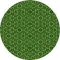 thumbnail image 1 of Ahgly Company Indoor Round Patterned Dark Forest Green Area Rugs, 4' Round, 1 of 6