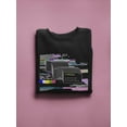 thumbnail image 3 of Tabs Glitched Sweatshirt Women -Image by Shutterstock, Female 4X-Large, 3 of 4