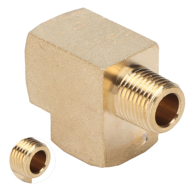 JUNTA NPT NPT DE LATÓN, TEE Universal Resistente a la Corrosión Portátil de 1000 psi de la tubería de latón para reemplazo
