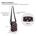 thumbnail image 5 of HELLHERO Heart and Skull Design Underarm Shoulder Bag Polyester Double Layer for Casual Travel, 5 of 6