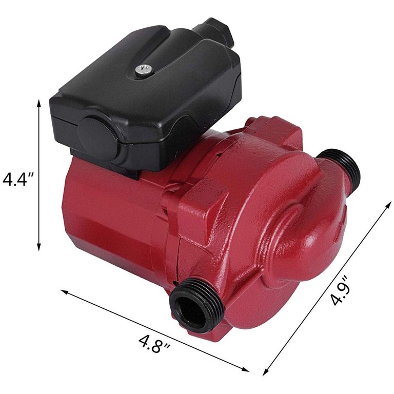 VEVOR Recirculating Pump, 93W 110V Water Circulator Circulating Pump NPT 3/4  w/Brass Fittings, 3-speed Control Recirculation 9.5 Gpm RS15-6 for Electric  Water Heater System - Walmart.com