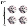 thumbnail image 2 of Personalized Analog Clock Non-Ticking Silent Wall Clocks Battery Operated Clocks with Picture Decorative for Living Room-Beautiful Horse with Cherry Blossom Exquisite(16inch), 2 of 4