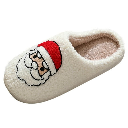 

Jungdeepe Men Shoes Fashion Flat Warm Home Slippers Cute Santa Print Couple Slippers Slipper Boots for Men And Women Indoor Outdoor Slipper Mens Indoor Mens Slipper Boots Size 8 Mens Wide Slippers