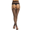 thumbnail image 5 of Ovbmpzd Garter Tight Women Sheer Black Fishnet Pantyhose Suspender Seamless Nude Leggings Tights for Women, 5 of 5