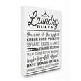 thumbnail image 2 of Stupell Laundry Rules w/ Hanger Typography Stretched Canvas Wall Art 24 x 30, 2 of 5