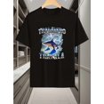 thumbnail image 2 of Men'S "Tralalero Tralala" Shark in Sneakers Graphic T-Shirt - Black Casual Short Sleeve Crew Neck, Machine Washable Summer Top, Fun Cartoon Design for Casual Attire & Gifts, 2 of 7