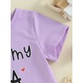 thumbnail image 5 of Mevireiy I Love my Papa Cute Grandpa Baby Casual T Shirt Pullover Tops Shower Gift,Purple,7-8 Years, 5 of 7