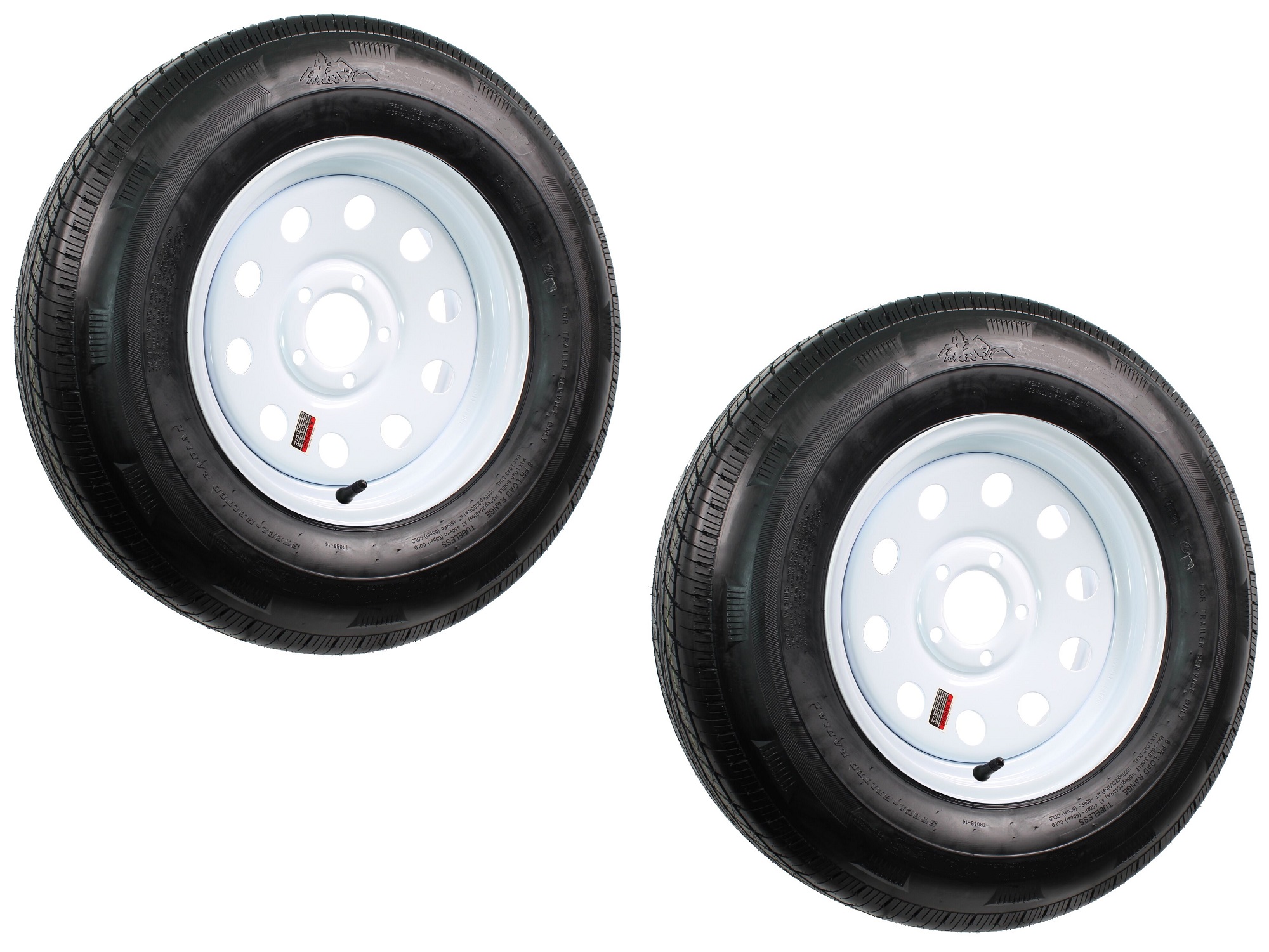 215 75R14 Trailer Tires
 - 2 Pack Radial Trailer Tire On White Rim St215 75r14 Lrc 5 Hole Modular Wheel Walmart Com Walmart Com