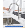 thumbnail image 4 of J-Hva Pieza De Repuesto Del Cabezal Del Rociador Del Grifo De La Cocina Extraíble Con 15 Adaptadores Boquilla De Repuesto Del Rociador Del Fregadero Extraíble De 3 Funciones Cabezal Del Grifo De La Co, 4 of 5