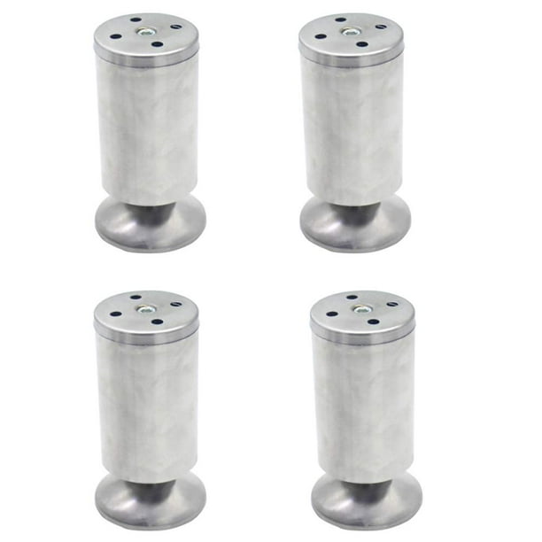 Juego de 4 patas ajustables para muebles, patas de acero inoxidable de 50x100mm, patas de soporte para TV, mesa de centro y gabinete, pie de soporte para sofá y muebles