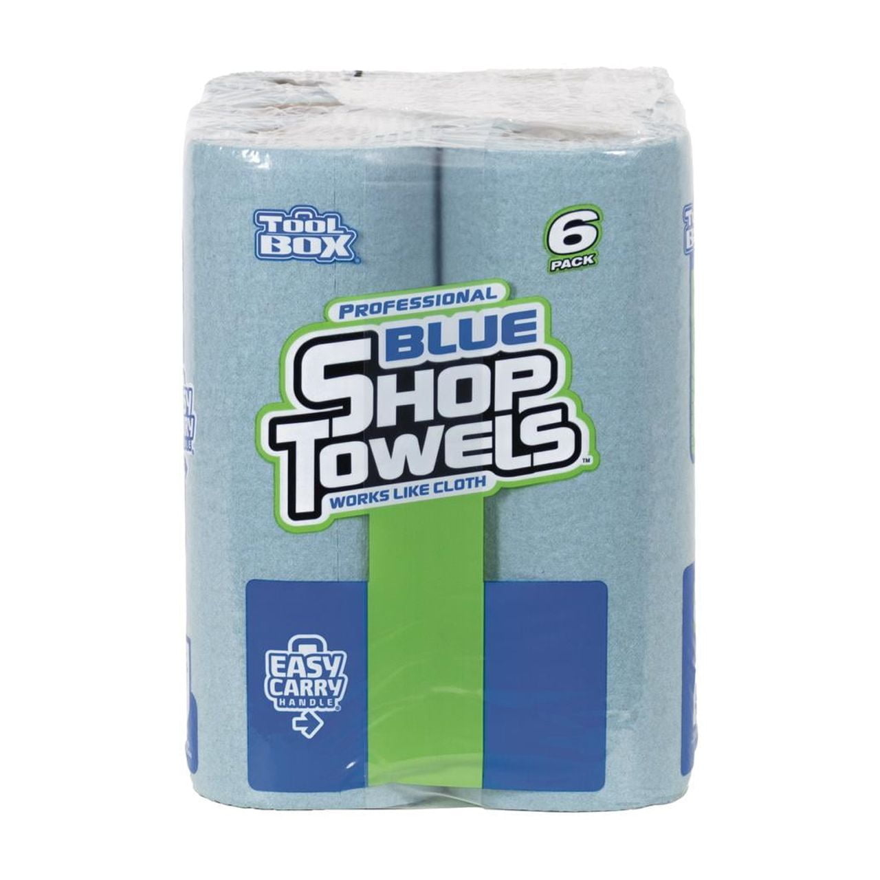 ToolBox® Blue Shop Towel, 6 Rolls (55 Sheets per Roll) Multi