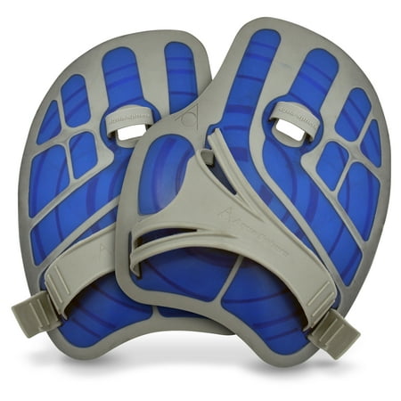 - Aqua Sphere ErgoFlex Swim & Fitness Paddles - Blue/Grey