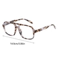 thumbnail image 2 of Bookk Retro Double Bridge Oversized Blue Light Blocking Glasses For And, 2 of 4