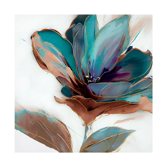 Canvas Wall Art - Sasha 'Defiant Nature I' Wall Art for Living Room, Bedroom, or Office Décor by Trademark Fine Art - 14 x 14 Inches