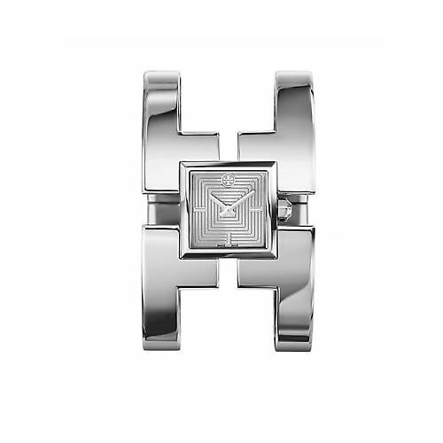 Open Box Tory Burch TRB5004 Sawyer Womens Watch Silver Bracelet Stainless Steel