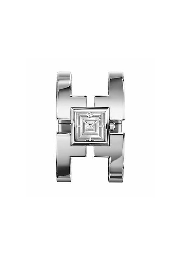Open Box Tory Burch TRB5004 Sawyer Womens Watch Silver Bracelet Stainless Steel