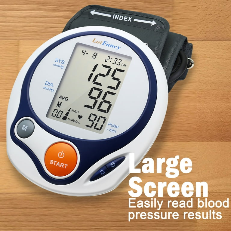 Digital Blood Pressure Monitor Upper Arm Heart Rate Machine BP Large Cuff
