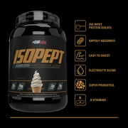 IsoPept Hydrolyzed Whey Protein Powder by EHPlabs - 100% Whey Protein Isolate & Hydrolysate, 27g of Protein, Non-GMO, Gluten Free, Fast Absorbing, Easy Digesting, 27 Serves (Vanilla Ice-Cream)
