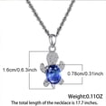 thumbnail image 3 of FORYULIK Ensemble de Bijoux d'Animaux Ornement Collier Boucles d'Oreilles Tortue, 3 of 4