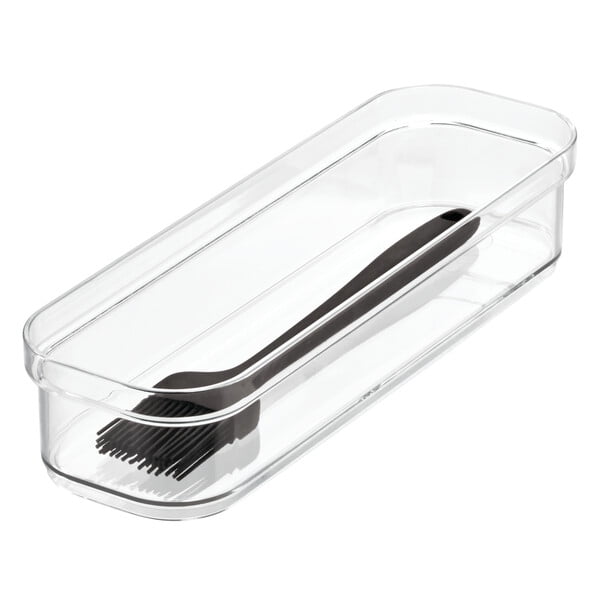 iDesign Crisp Drawer Organizer 3.25" x 10" x 2", Clear