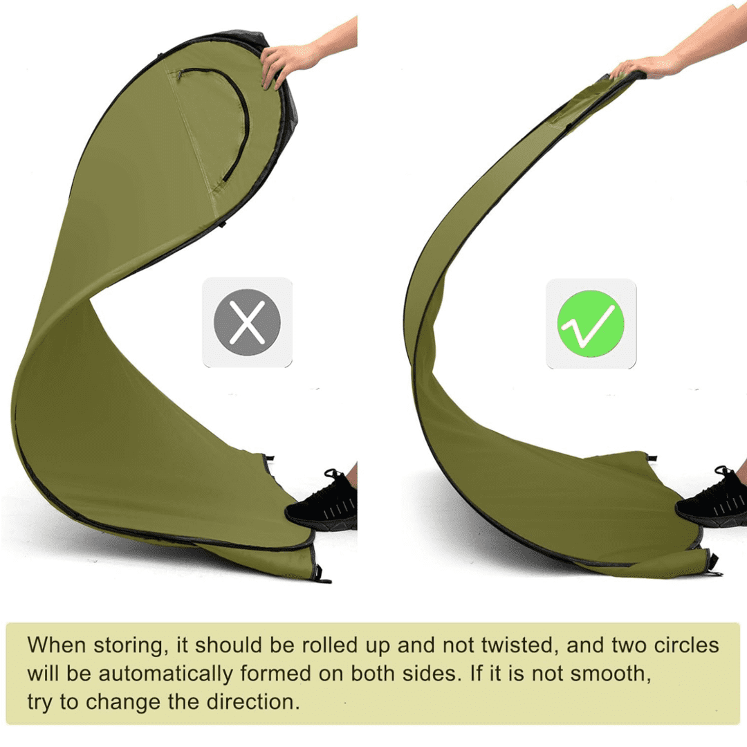 Shower Tent Pop Up Privacy Shelter Outdoor Foldable Dressing Room Bathroom Changing Room Privacy Tent Portable Toilet Shower Tent for Camping with Carry Bag, Green