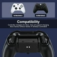 thumbnail image 3 of Dual Controller Fast Charging Dock, 2x1200 mAh Rechargeable Battery Pack, Type-C Power Cable, Charging Station Fit for Xbox Series X/S, Xbox One/One S/X/Elite Controllers, Black, 3 of 7