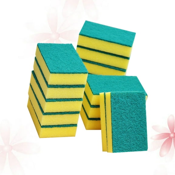 Supvox 15Pcs Kitchen Cleaning Cloths and Scouring Pads with Powerful Stain Removal and Water Absorption