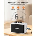 thumbnail image 3 of Amplificador de Guitarra Recargable Bluetooth LEKATO AG-04 5W, 3 of 8