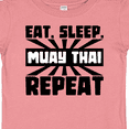 thumbnail image 4 of Inktastic Eat, Sleep, Muay Thai, Repeat Boys or Girls Baby T-Shirt, 4 of 5