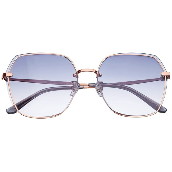 Gafas de sol BERTHA Renata con montura en oro rosa y lente morada de 61 mm